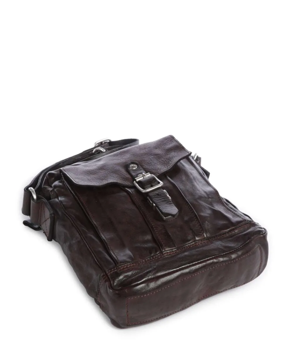 Umhängetasche fein genarbtes Rindsleder dunkelbraun