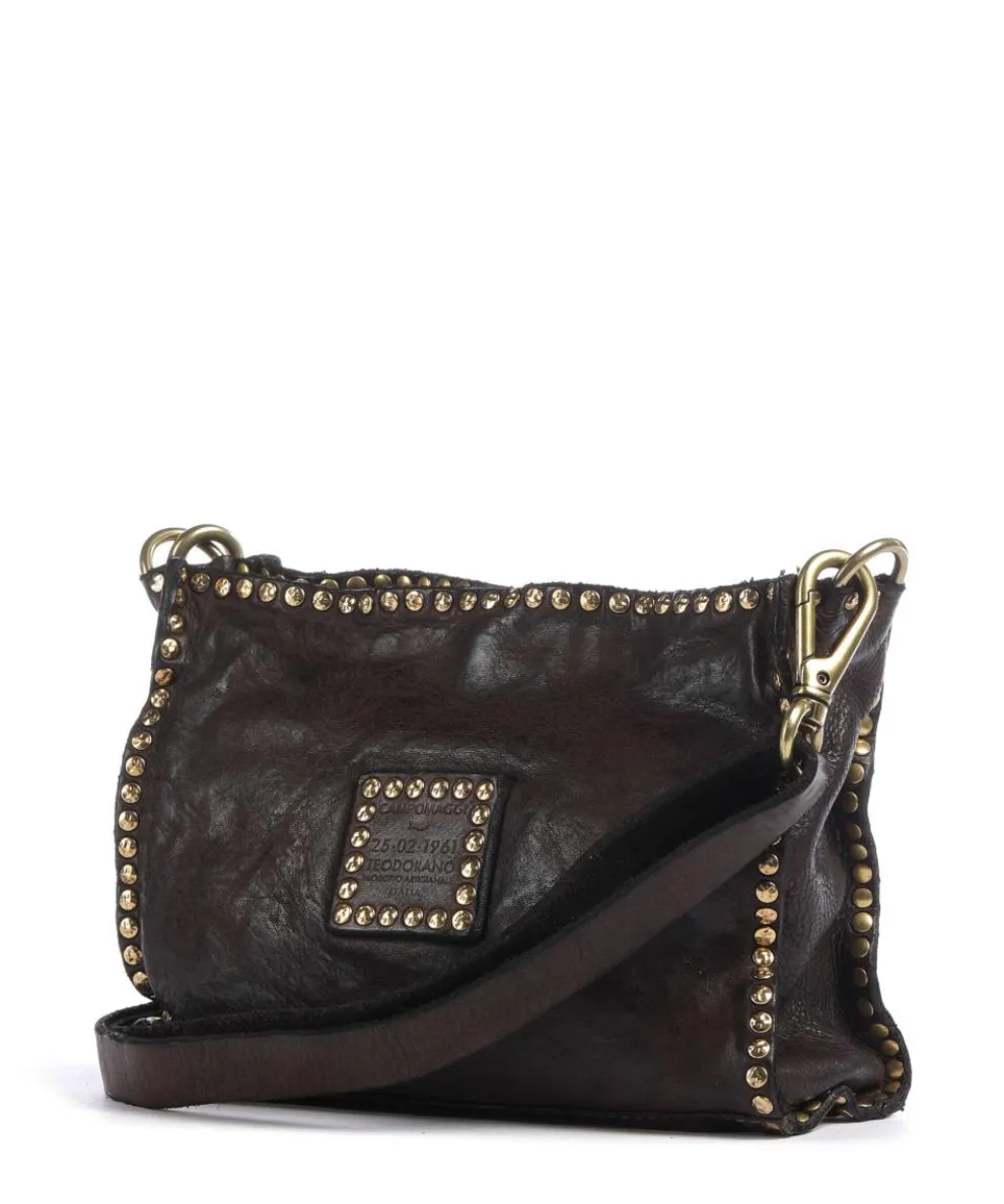 Umhängetasche fein genarbtes Rindsleder dunkelbraun