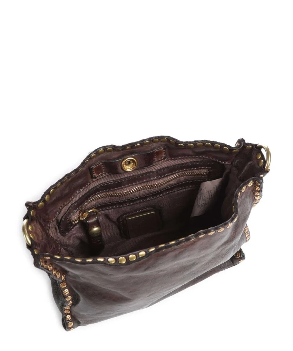 Umhängetasche fein genarbtes Rindsleder dunkelbraun