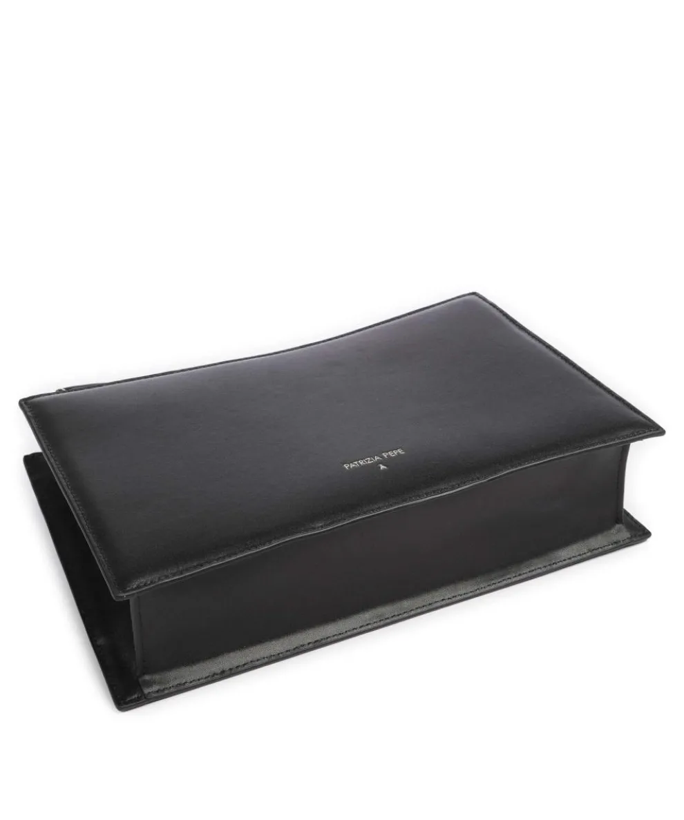 Umhängetasche fein genarbtes Kalbsleder schwarz