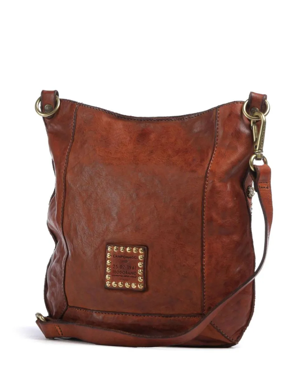 Umhängetasche fein genarbtes Rindsleder cognac