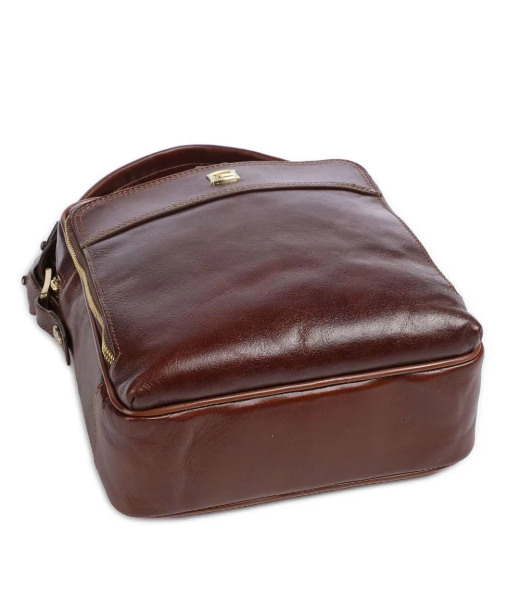 Umhängetasche fein genarbtes Rindsleder braun