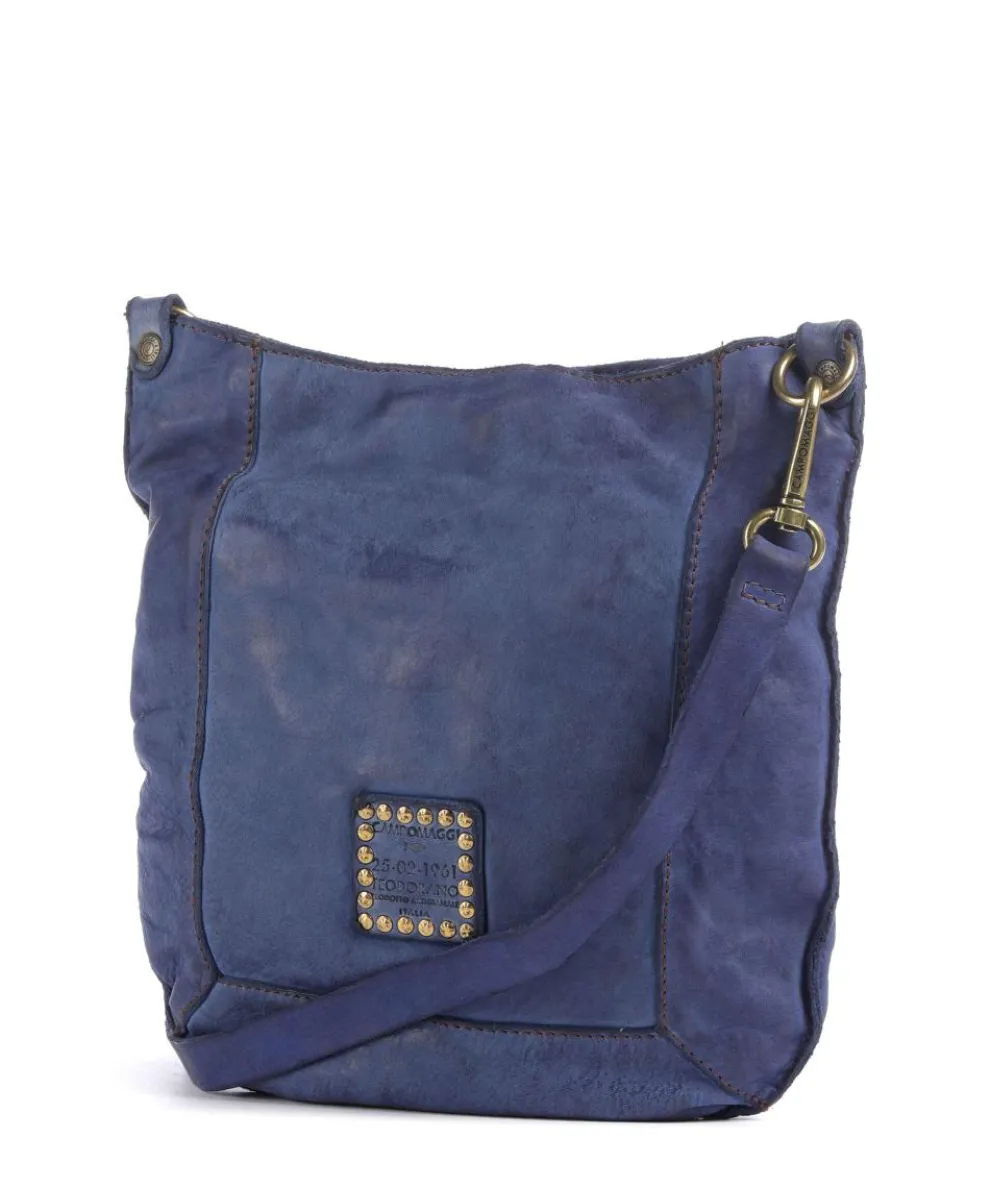 Umhängetasche fein genarbtes Rindsleder dunkelblau