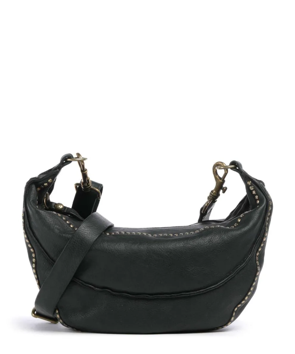 Umhängetasche genarbtes Rindsleder dunkelgrün