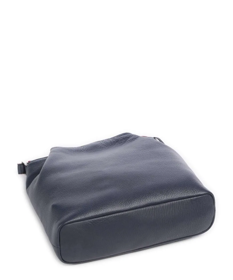 Umhängetasche genarbtes Rindsleder navy