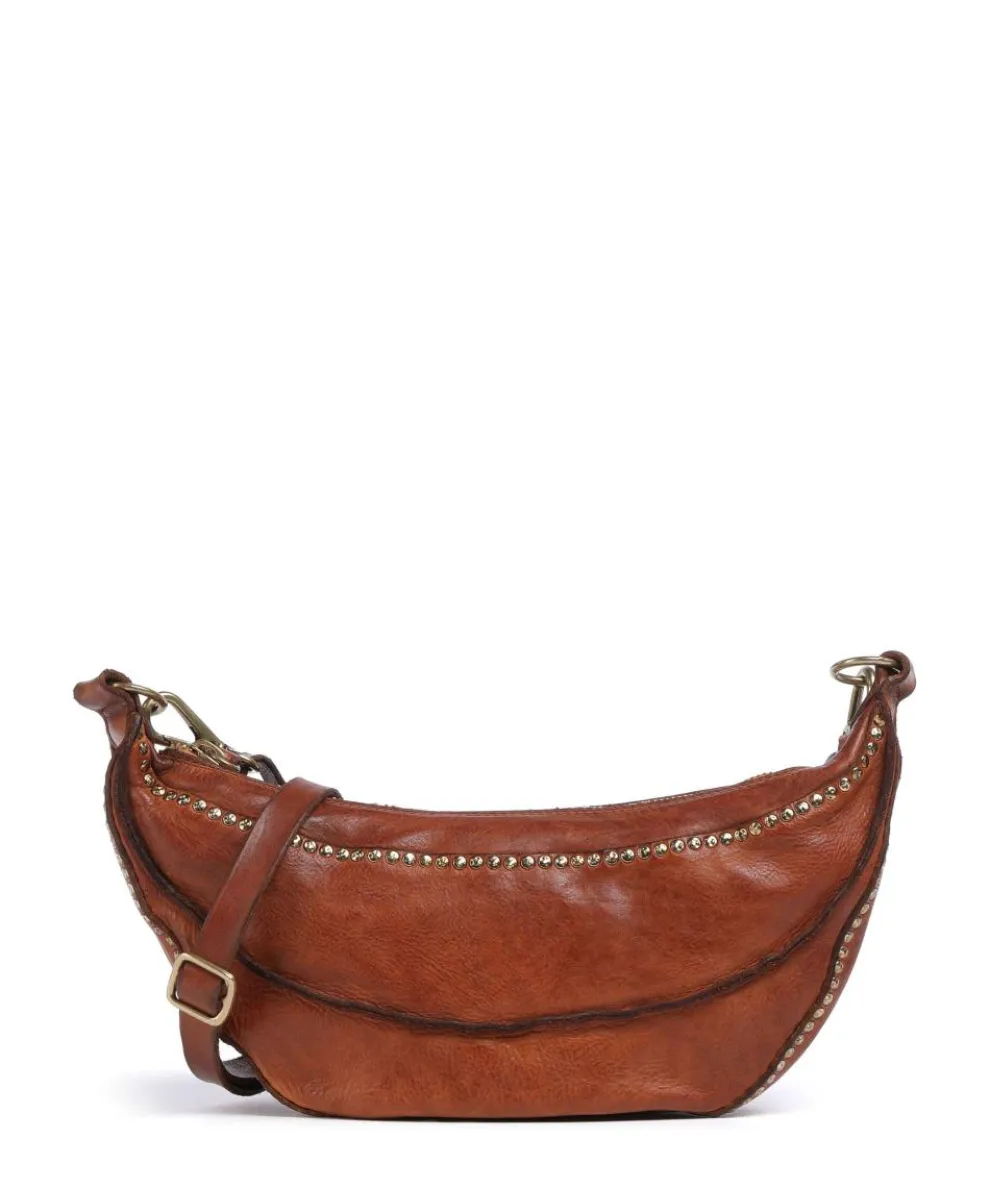 Umhängetasche genarbtes Rindsleder cognac