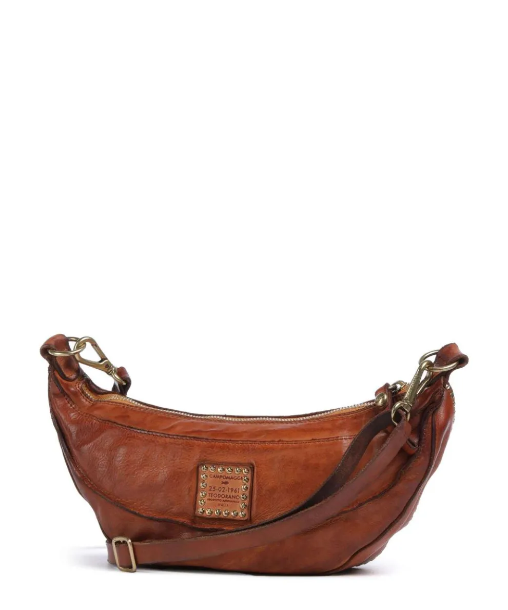 Umhängetasche genarbtes Rindsleder cognac