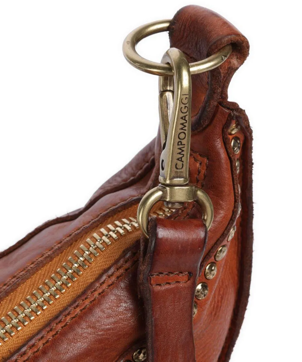 Umhängetasche genarbtes Rindsleder cognac