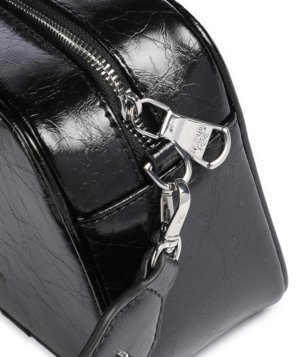 Umhängetasche Lammleder schwarz