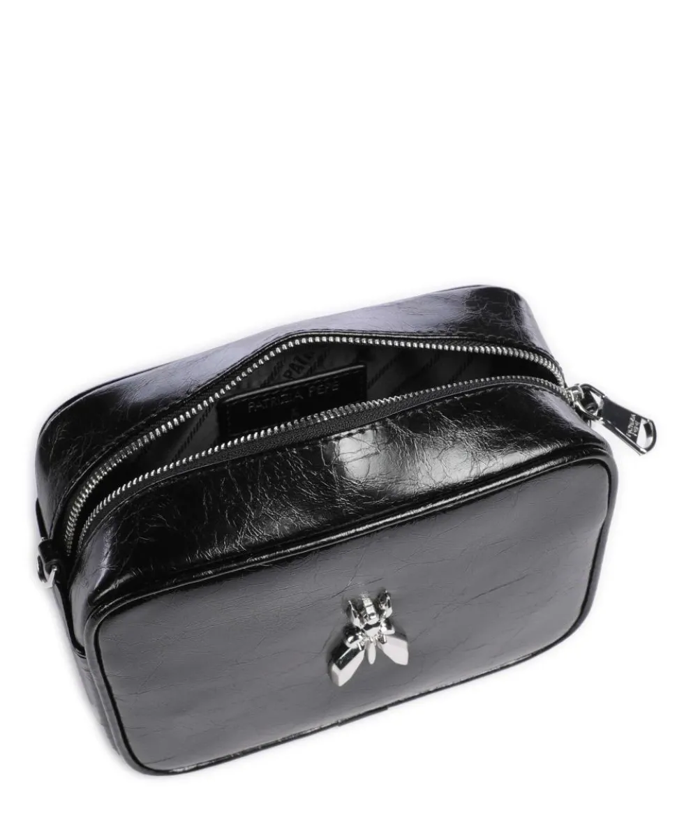 Umhängetasche Lammleder schwarz