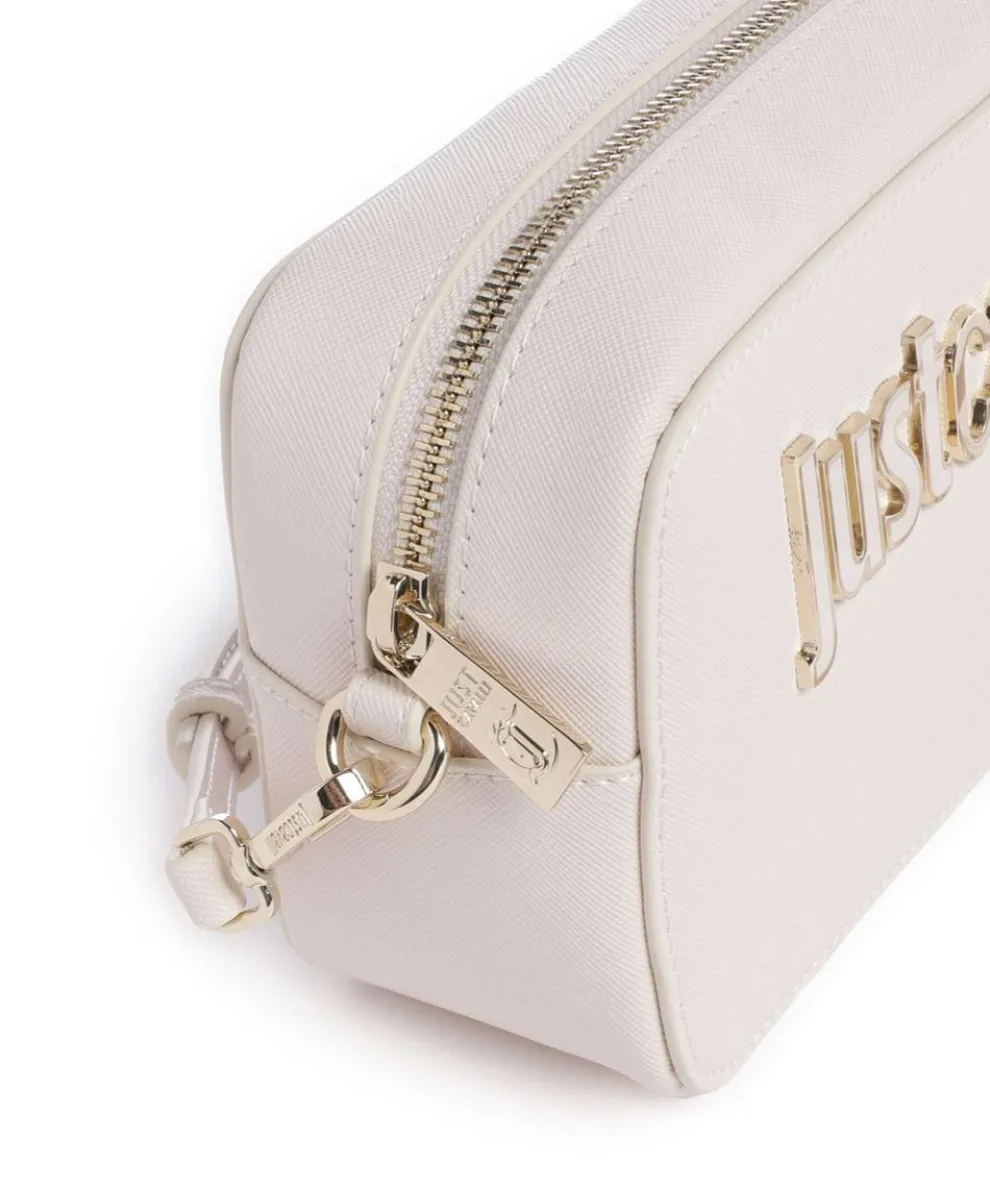 Umhängetasche Lederimitat weiß