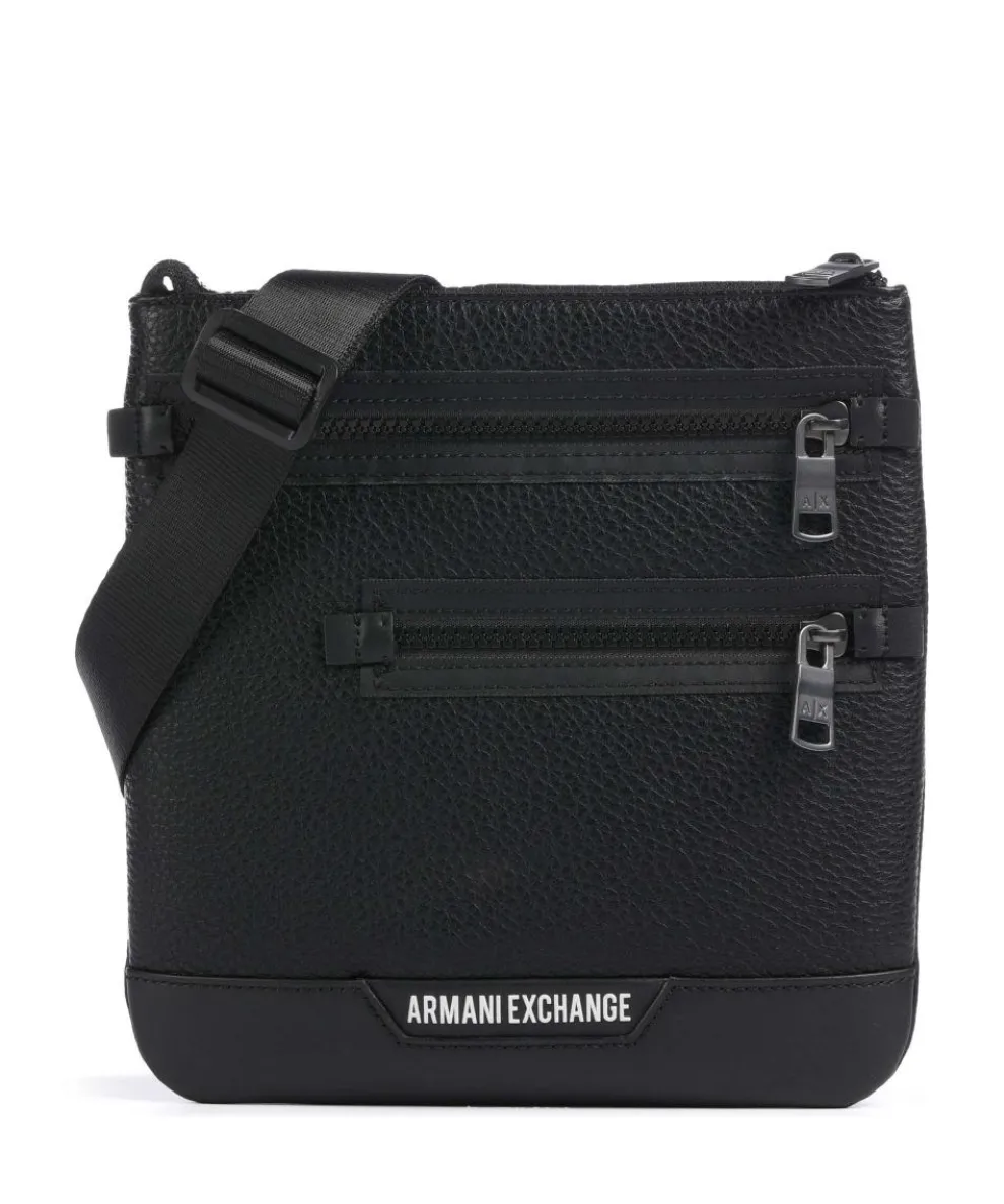 Umhängetasche Lederimitat schwarz