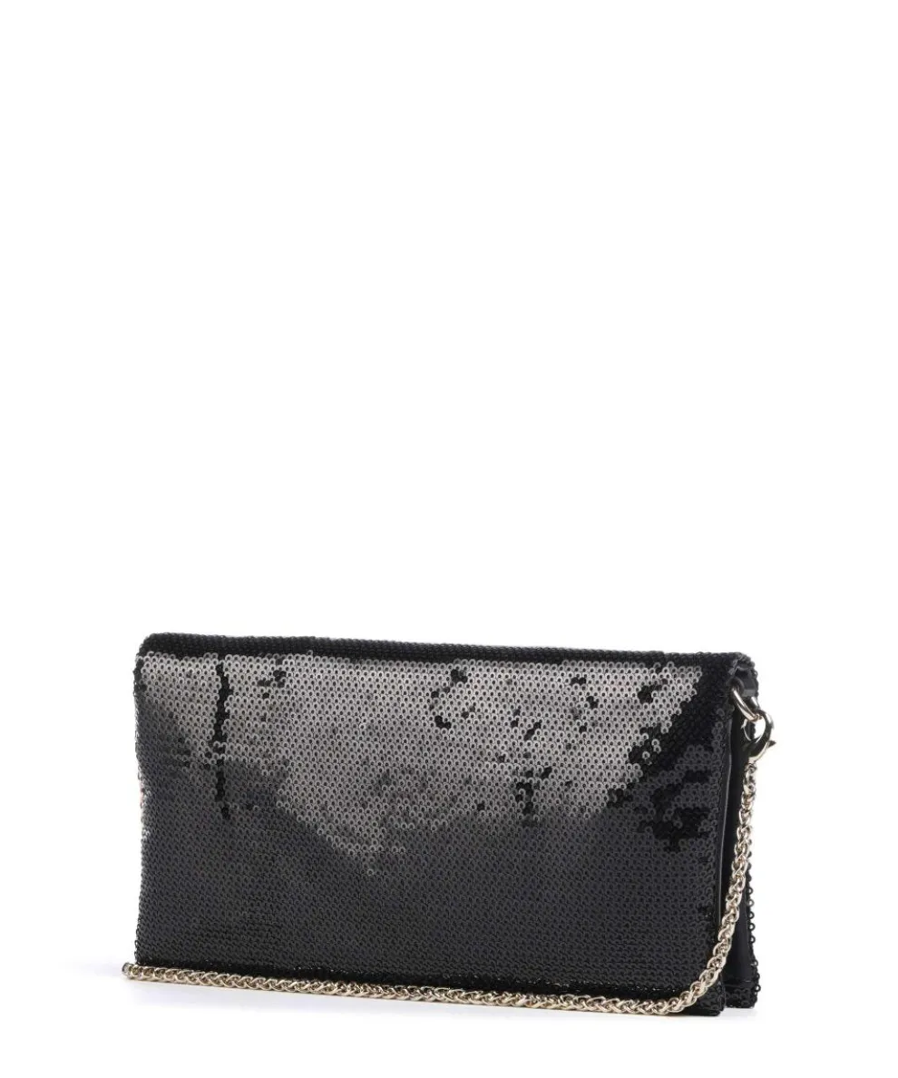 Umhängetasche Polyester, Lederimitat schwarz