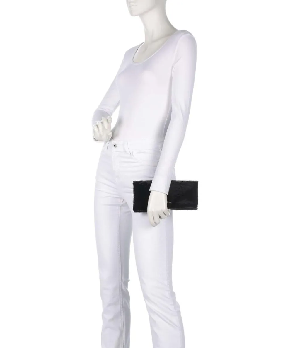 Umhängetasche Polyester, Lederimitat schwarz