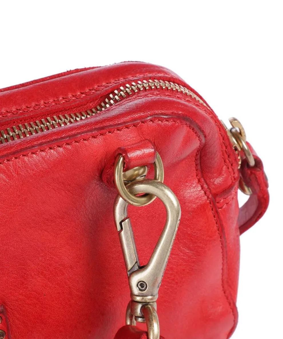 Umhängetasche Rindsleder rot