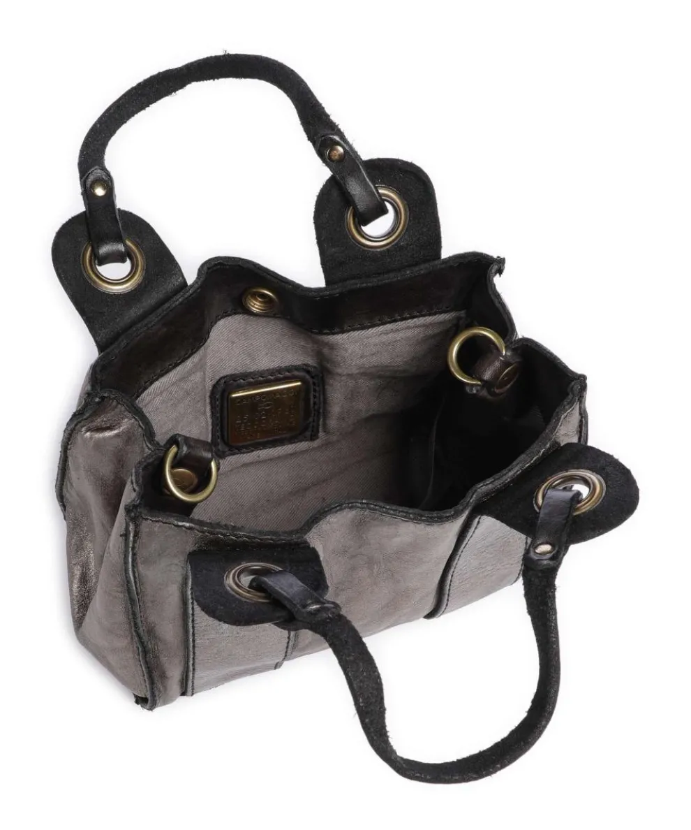 Umhängetasche Rindsleder grau