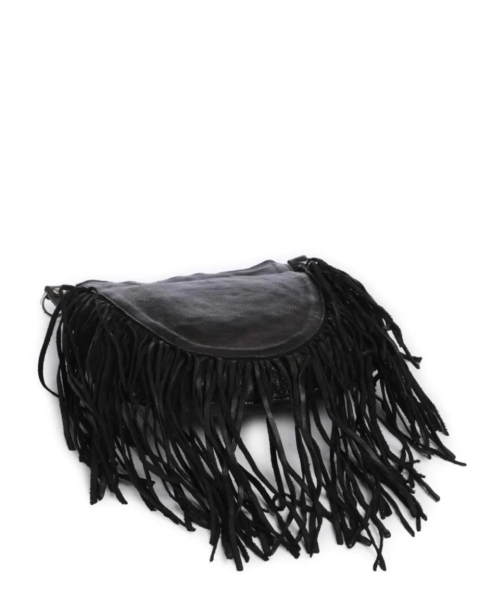 Umhängetasche Rindsleder schwarz