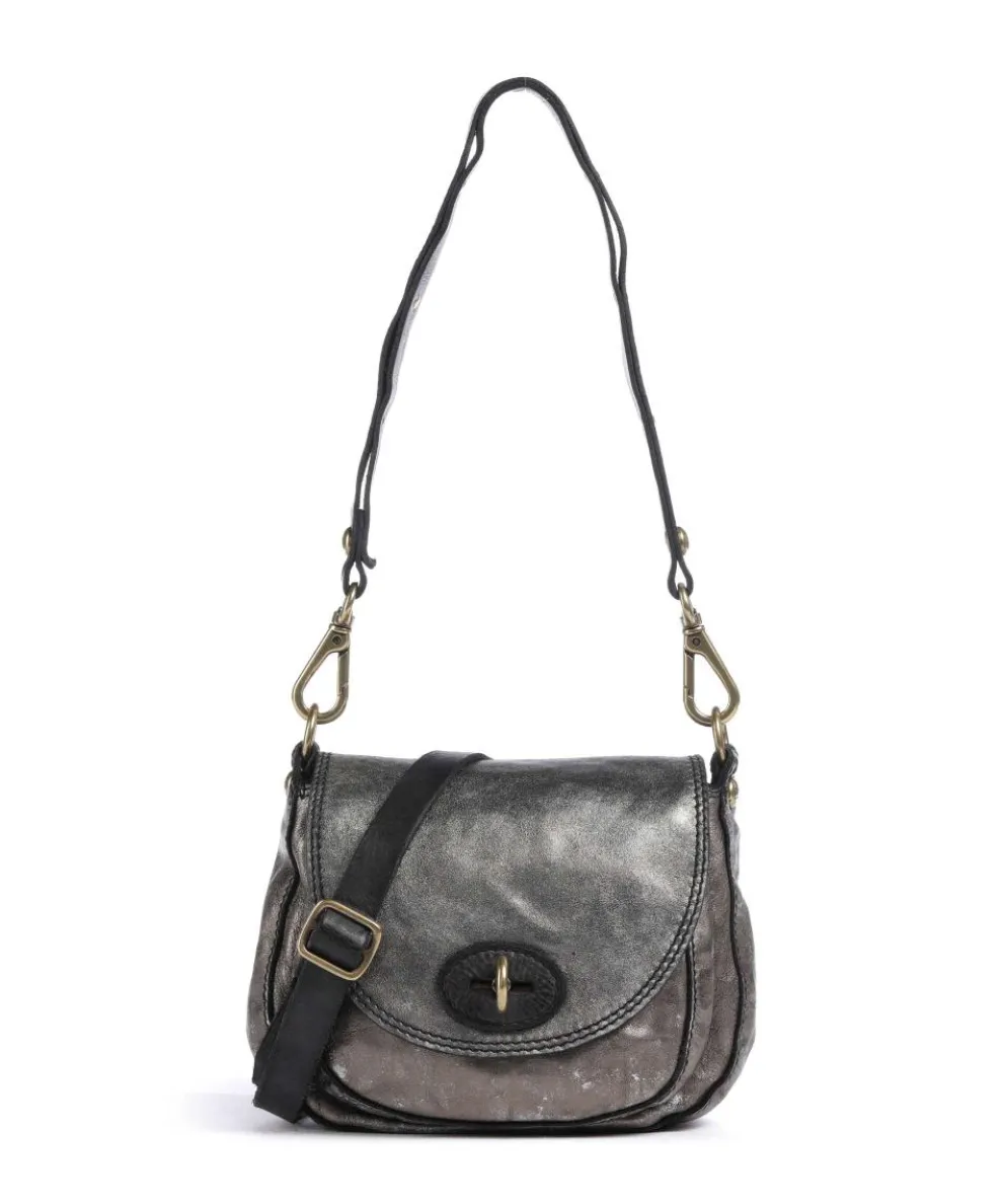 Umhängetasche Rindsleder grau