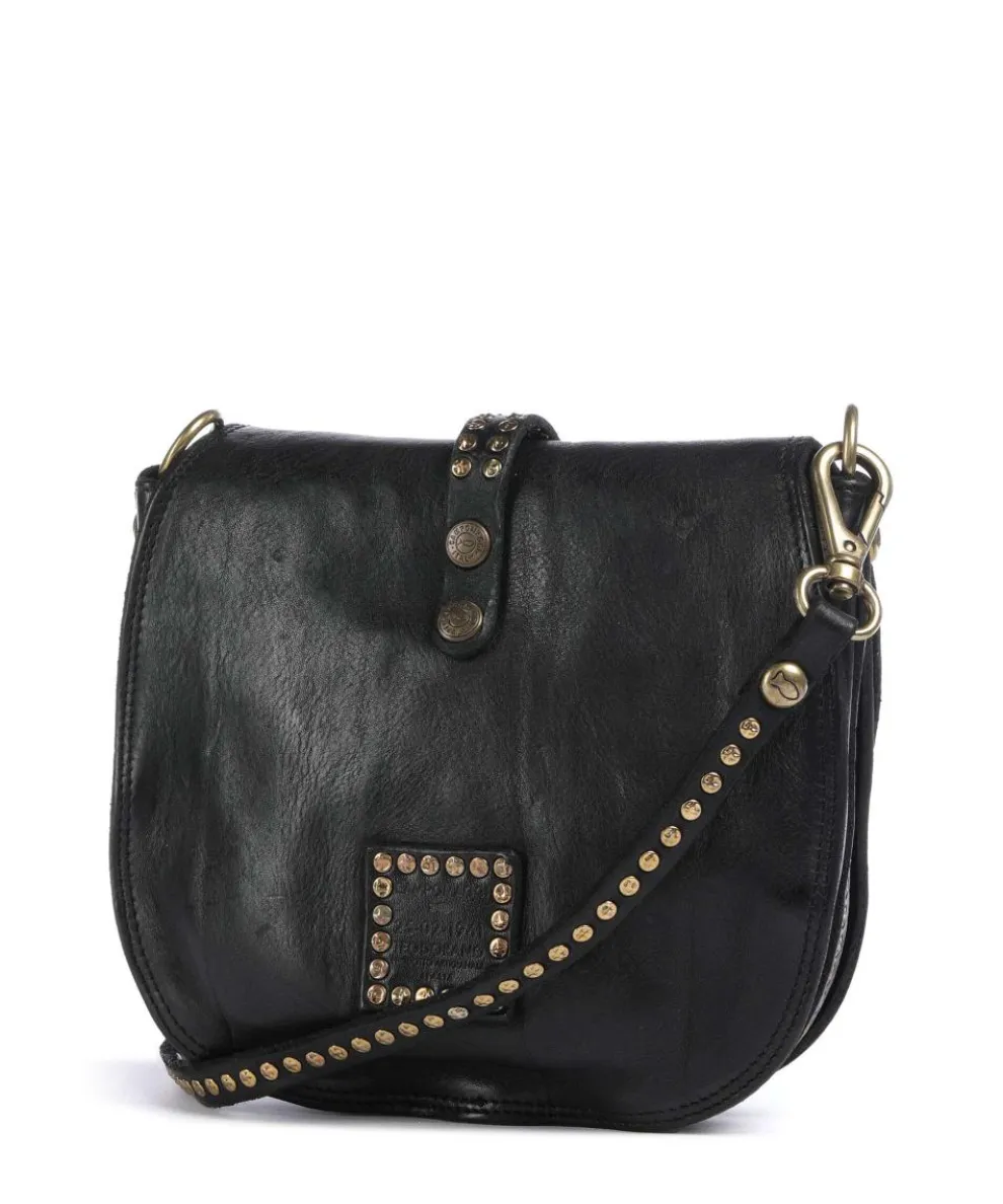 Umhängetasche Rindsleder schwarz