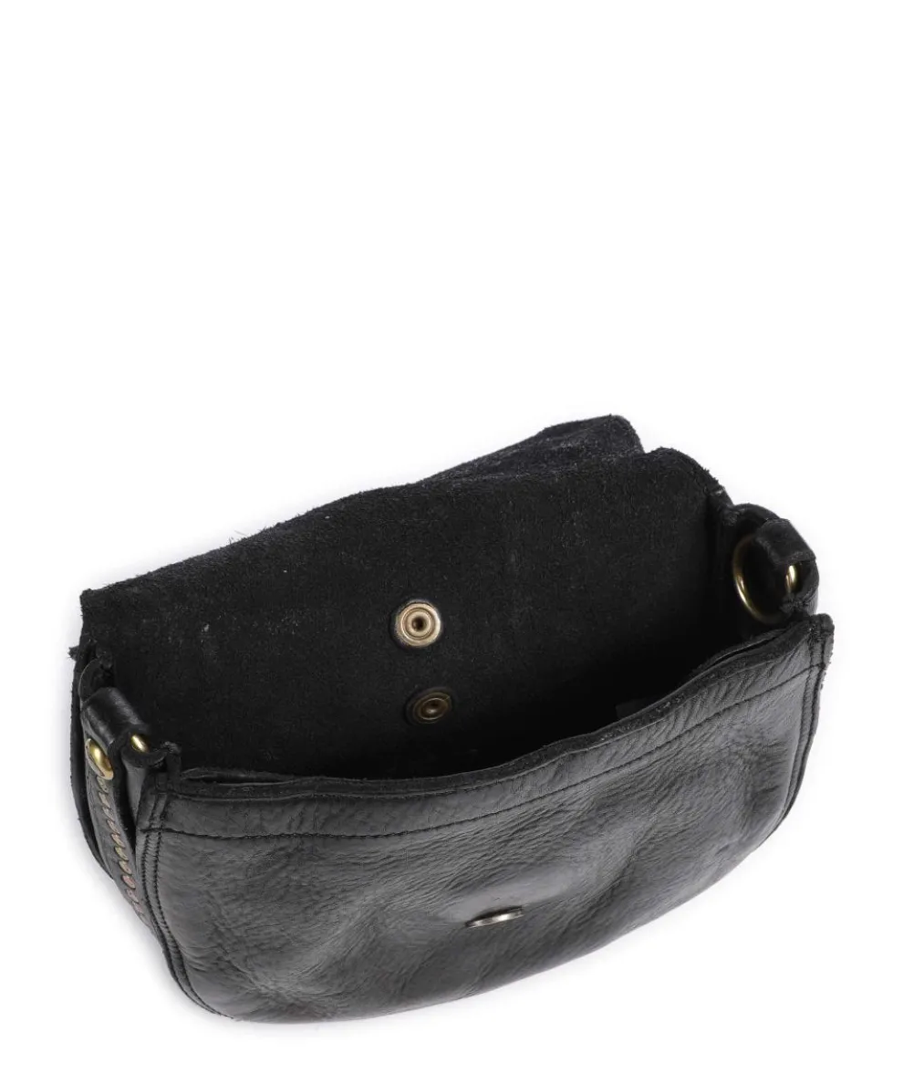 Umhängetasche Rindsleder schwarz