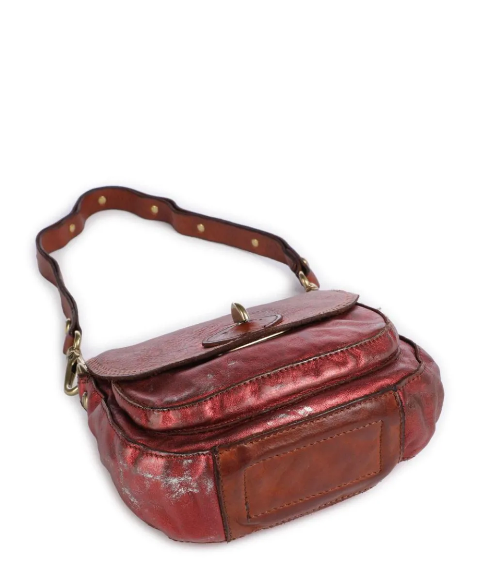 Umhängetasche Rindsleder rot