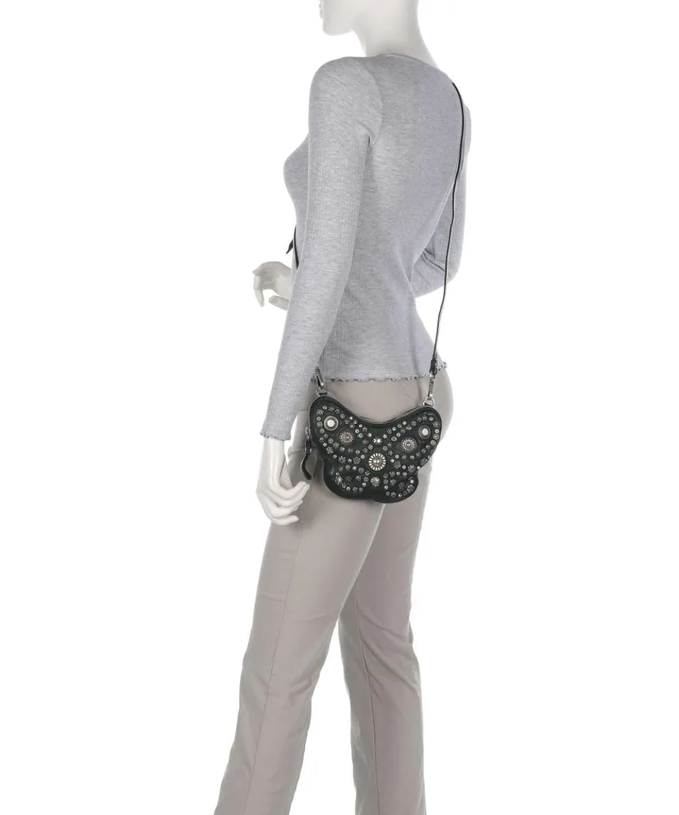 Umhängetasche Rindsleder dunkelgrün