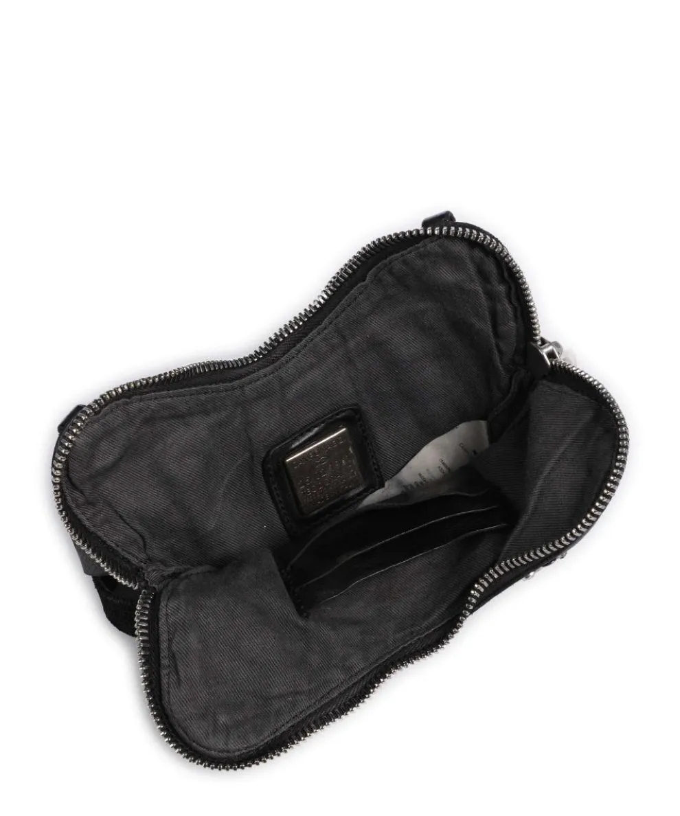 Umhängetasche Rindsleder schwarz