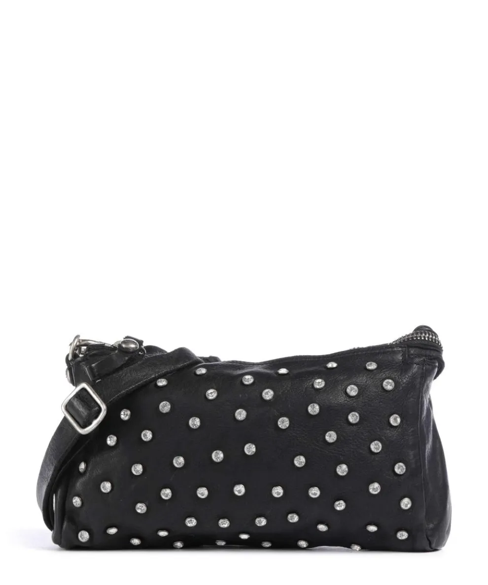 Umhängetasche Rindsleder schwarz