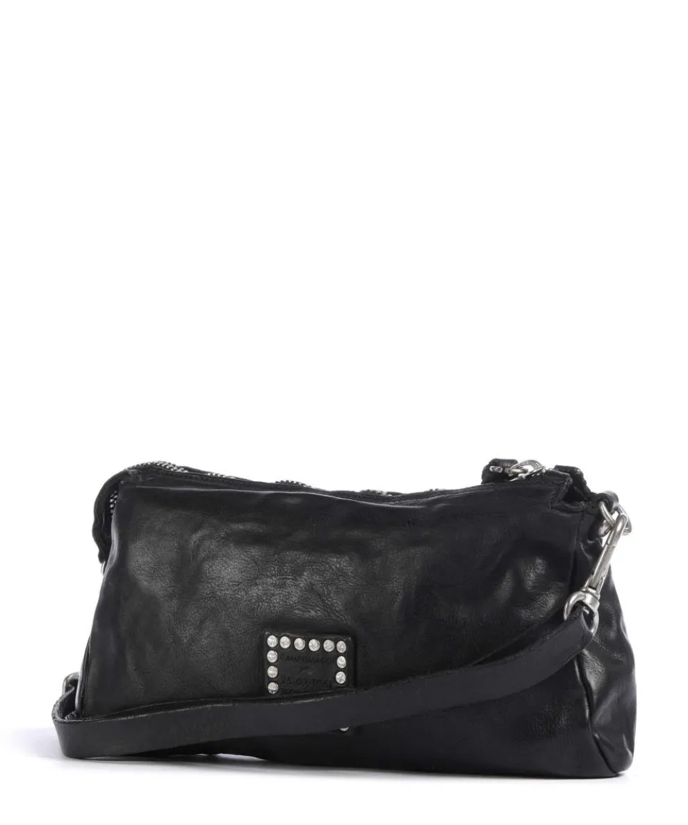 Umhängetasche Rindsleder schwarz