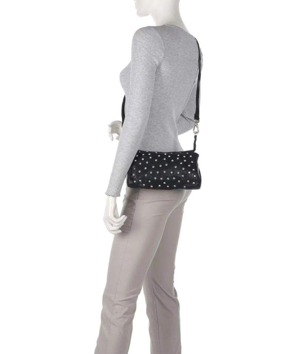 Umhängetasche Rindsleder schwarz