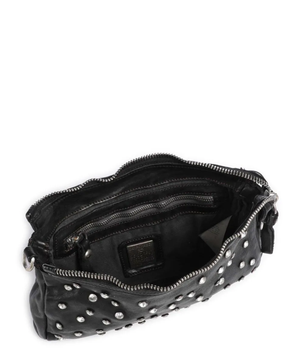 Umhängetasche Rindsleder schwarz