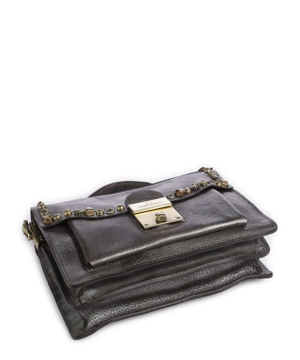 Umhängetasche Rindsleder platin