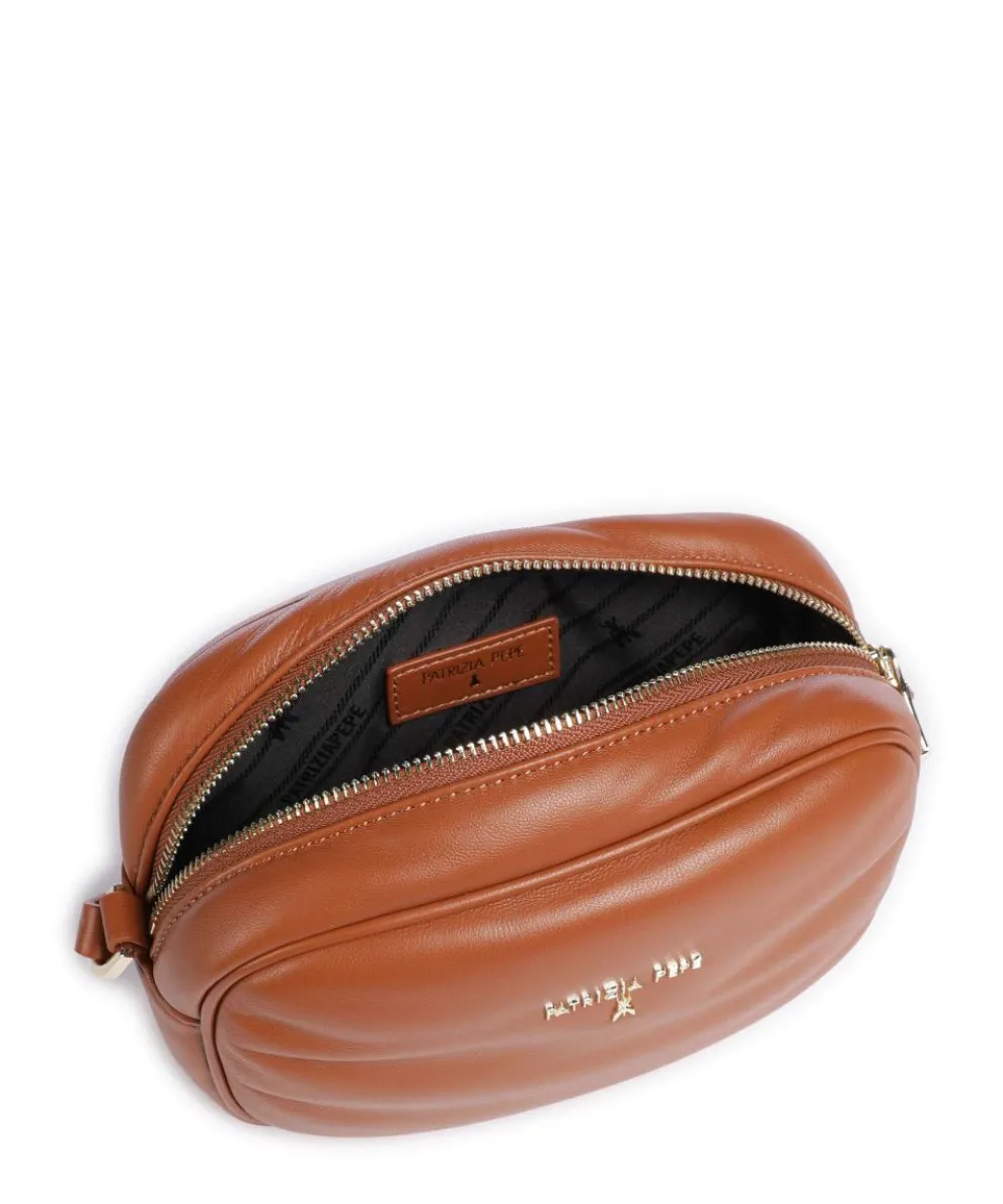 Umhängetasche Schafsleder braun