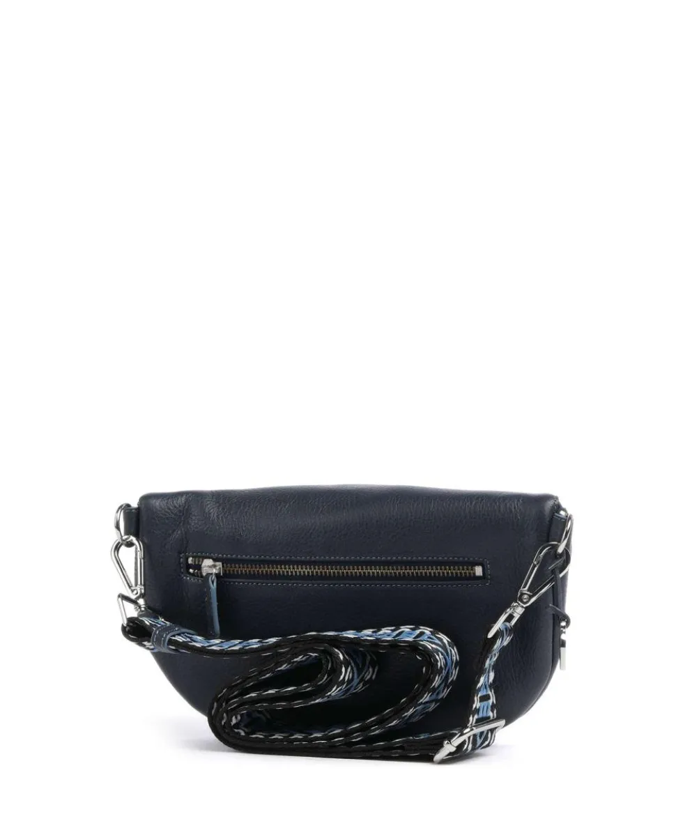 Umhängetasche weiches Rindsleder navy