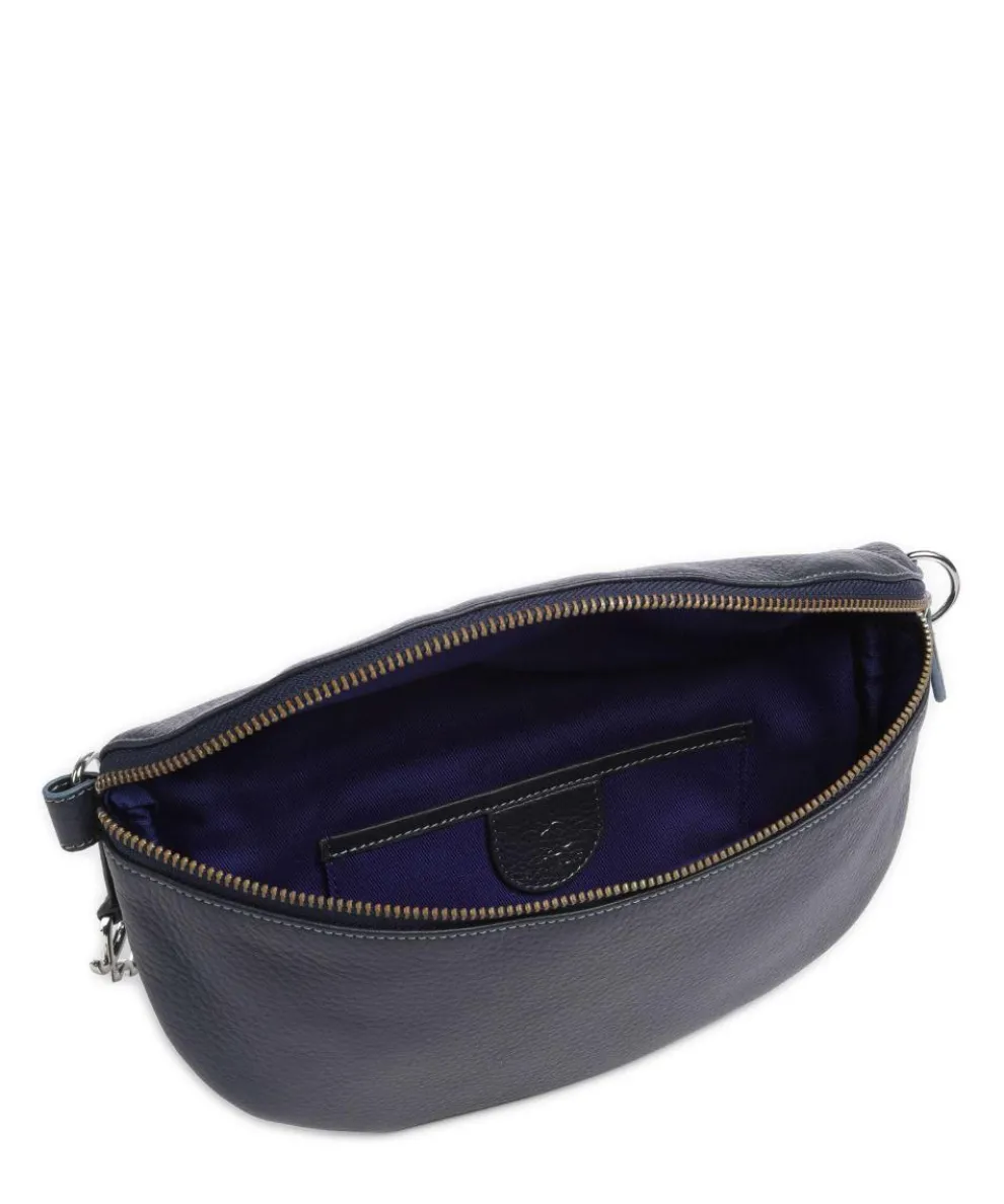 Umhängetasche weiches Rindsleder navy