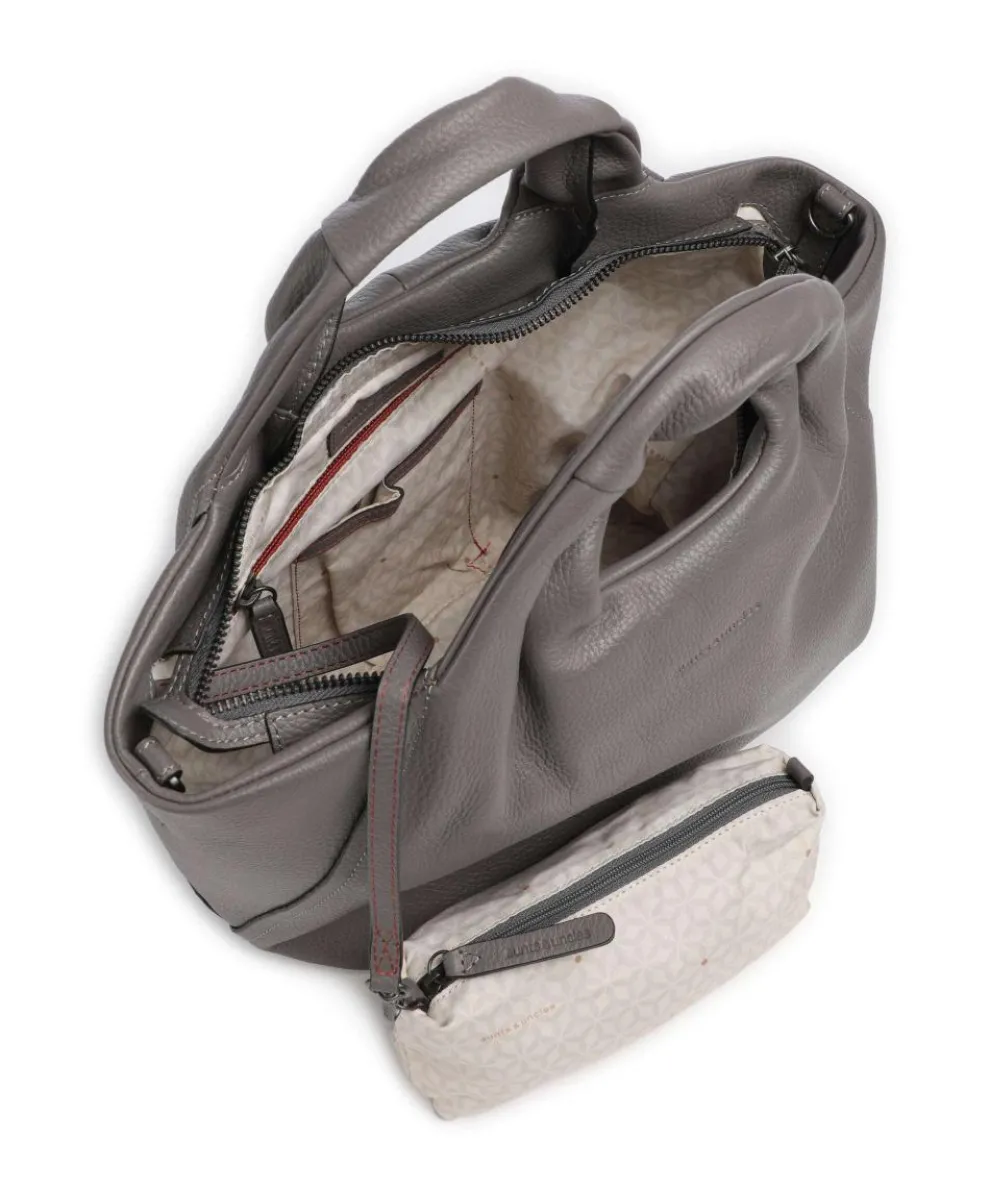 Philocalists Dearie Handtasche genarbtes Leder grau