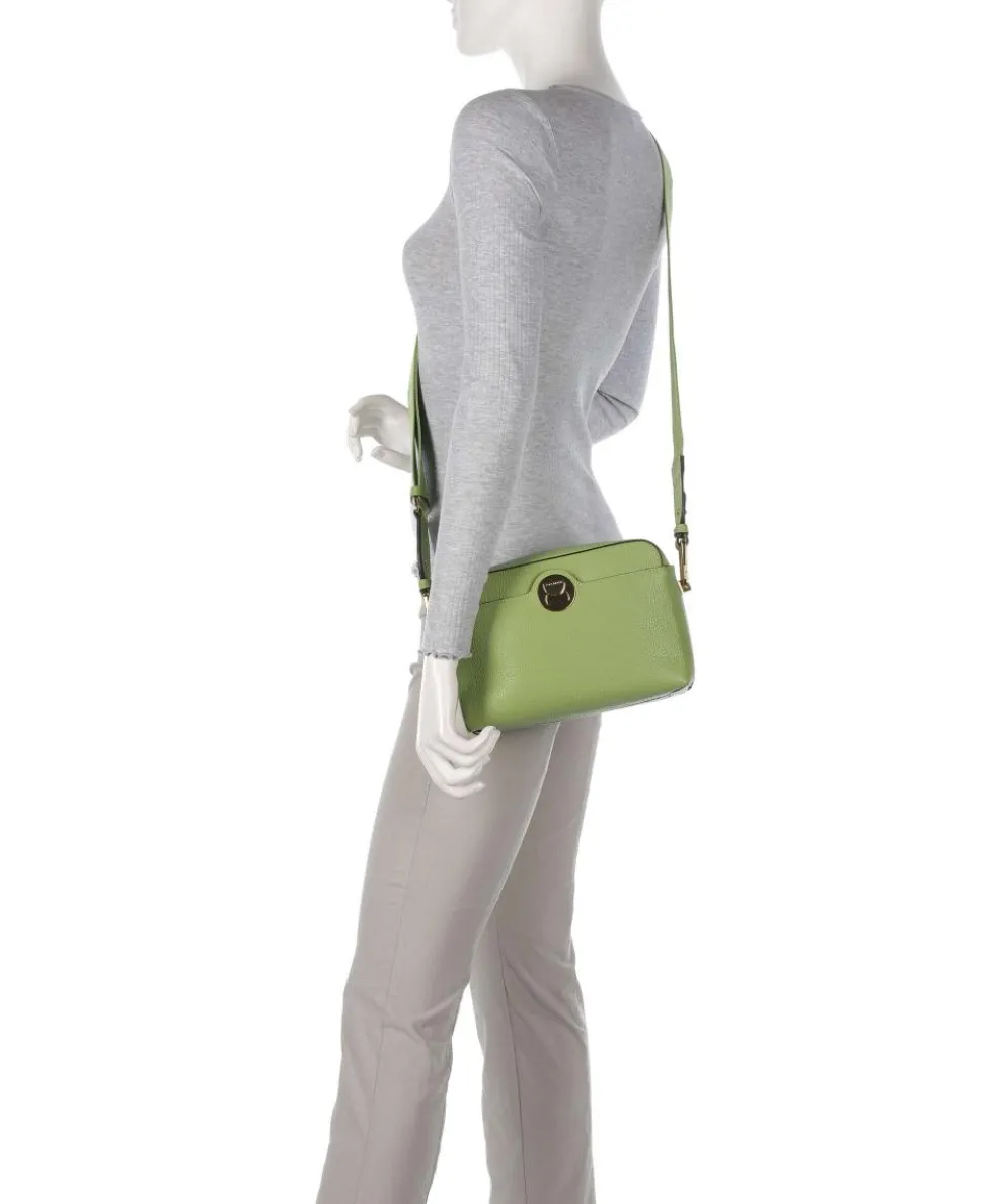 Liya Signature Umhängetasche genarbtes Leder grün