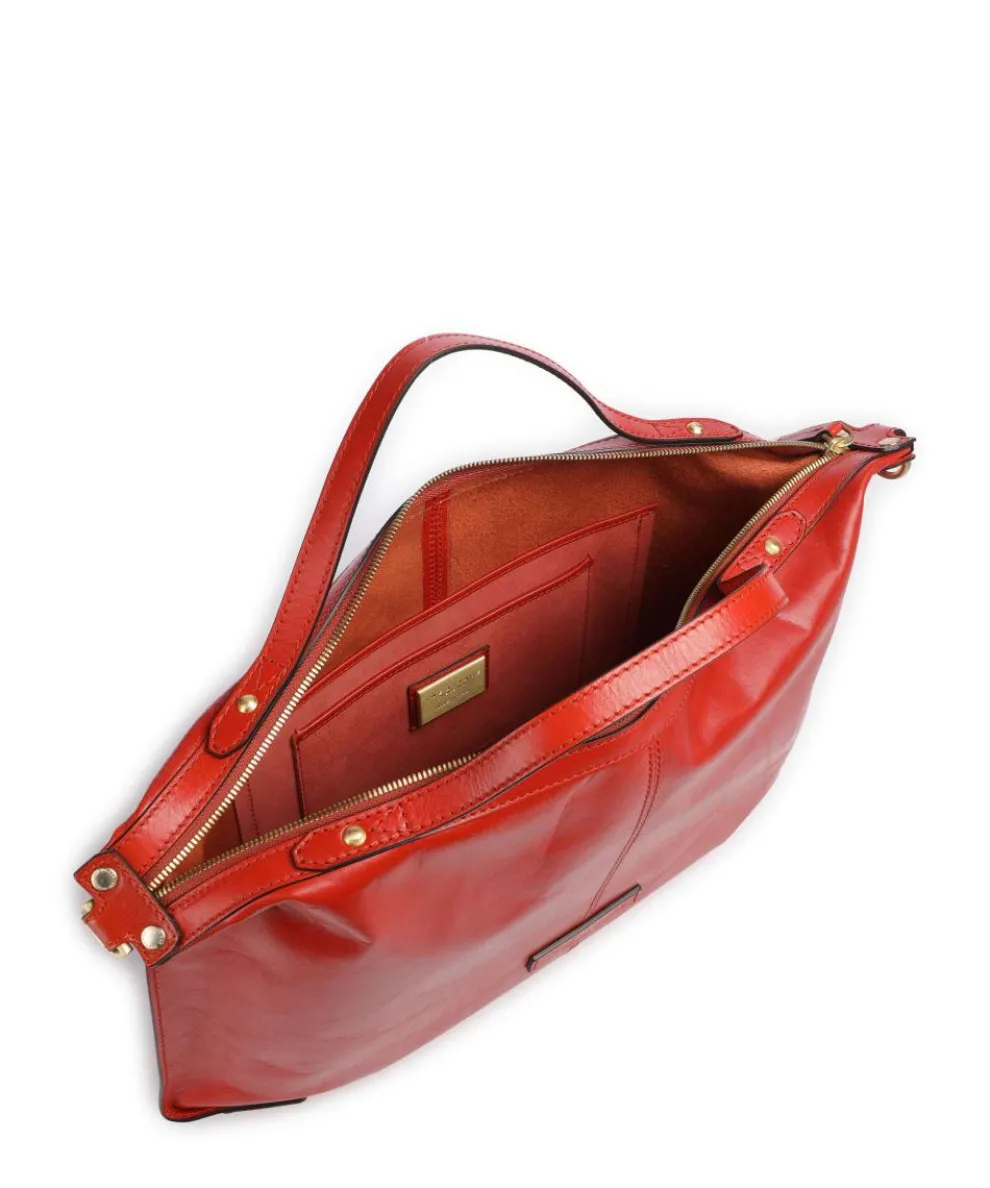 Unica Handtasche fein genarbtes Rindsleder rot