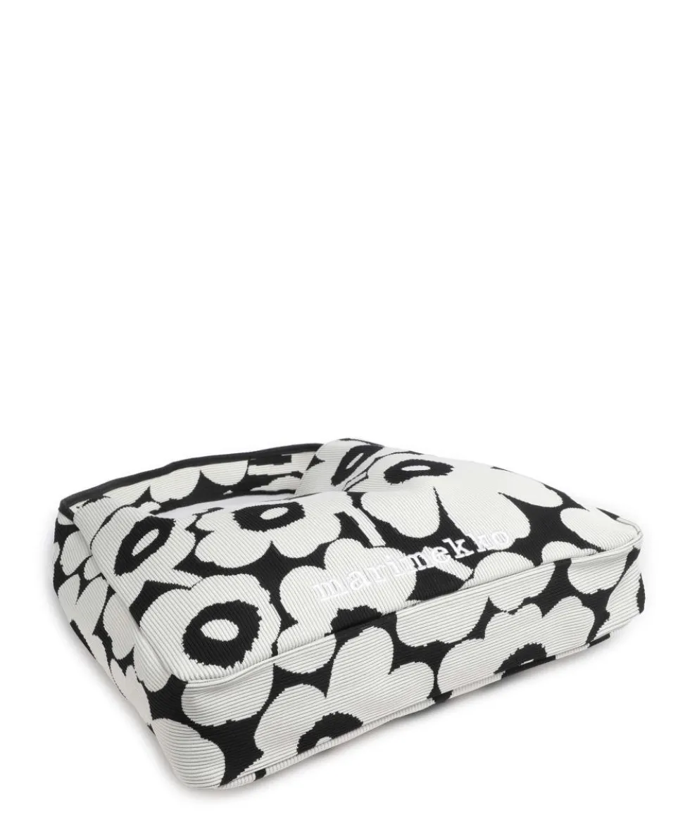 Unikko Knitted Beuteltasche Baumwolle schwarz/weiß