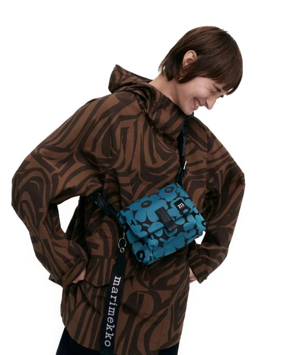 Unikko Mini Umhängetasche Polyester blau/schwarz