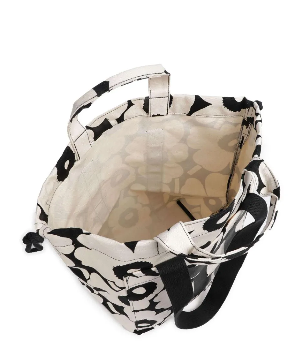 Unikko Mono City Shopper Canvas natur/schwarz