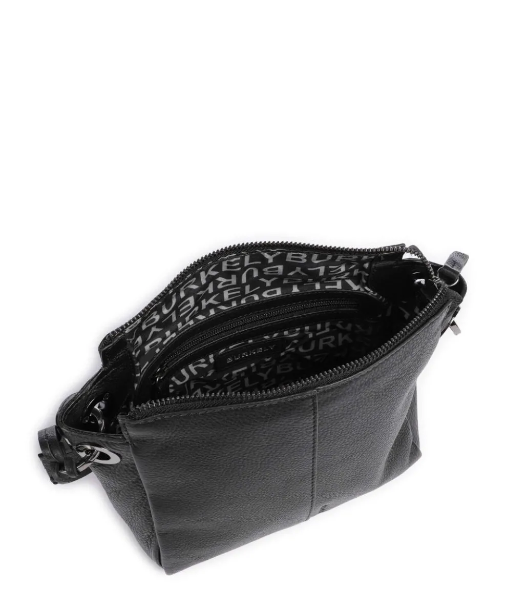 Radiant Raeven Umhängetasche genarbtes Rindsleder schwarz