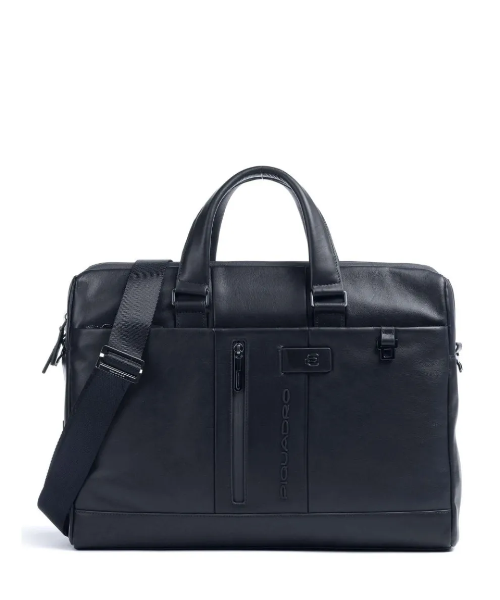 Urban Aktentasche 15″ genarbtes Rindsleder navy