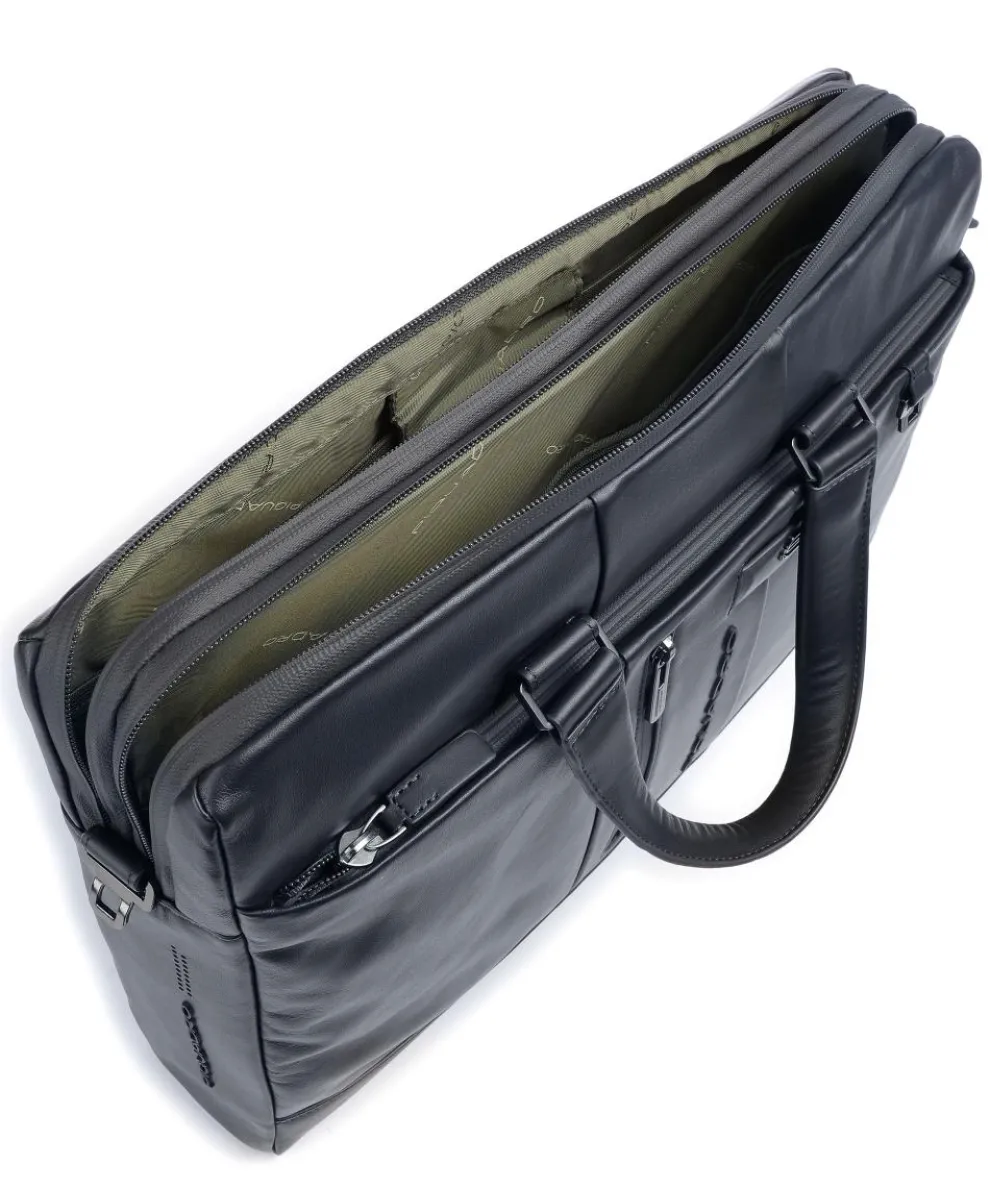 Urban Aktentasche 15″ genarbtes Rindsleder navy