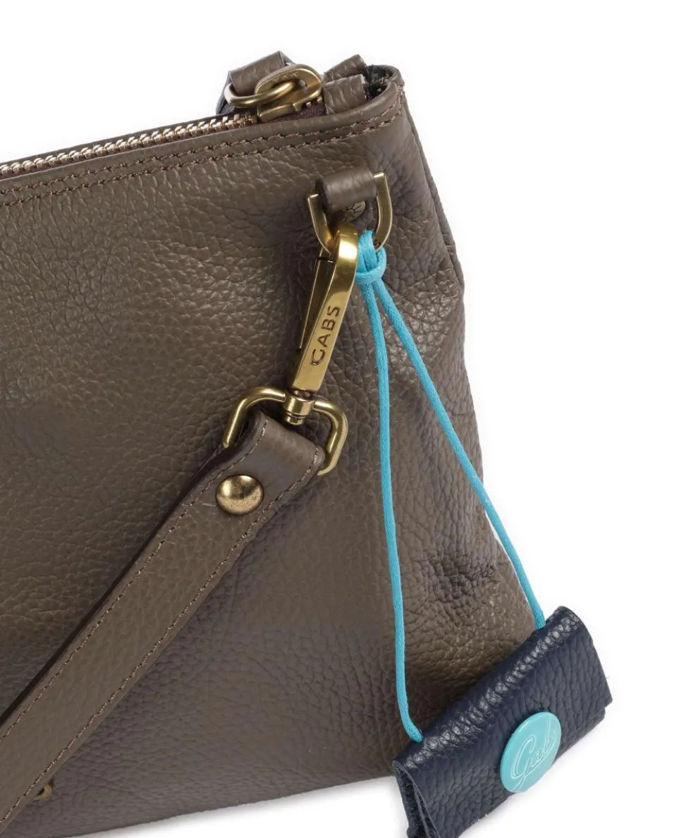 Urban Beyonce Schultertasche genarbtes Kalbsleder mud