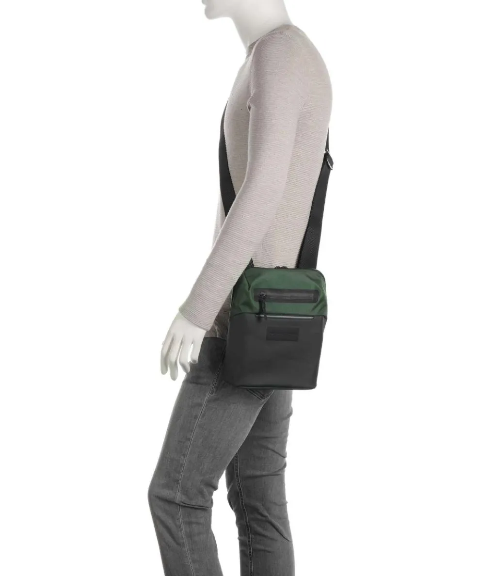 Urban Eco S Umhängetasche recyceltes Polyester, Polyurethane grün/schwarz