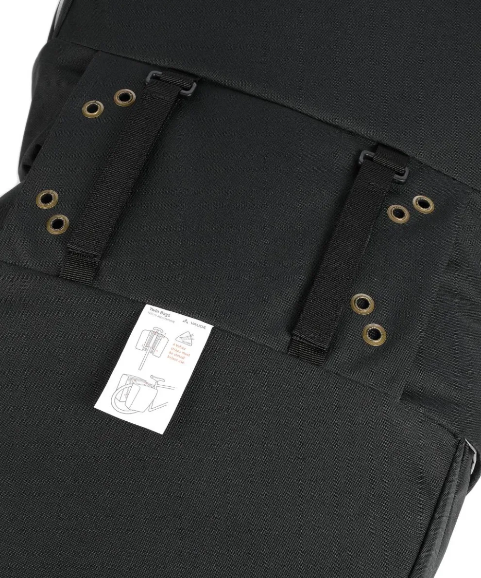 Urban TwinRoadster Gepäcktasche recyceltes Polyester schwarz