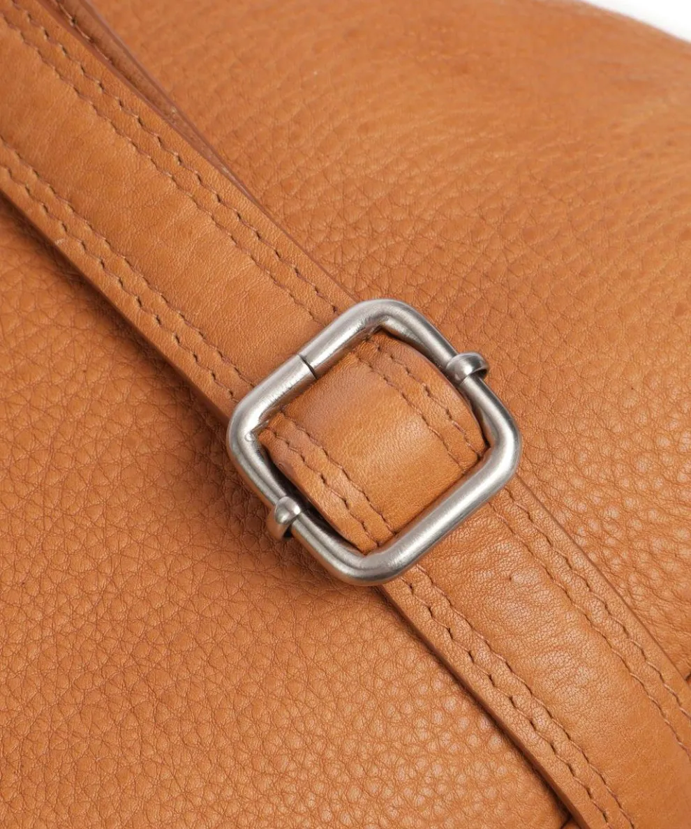 Soft Skylar Umhängetasche genarbtes Leder cognac