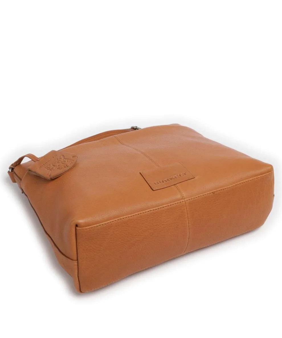 Soft Skylar Umhängetasche genarbtes Leder cognac