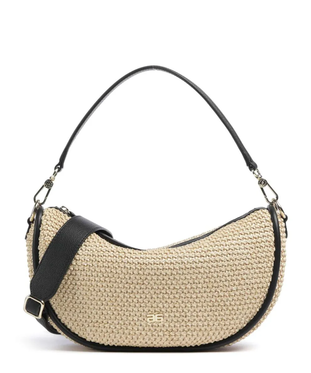 Maglia Raffia Willow Beuteltasche Bast natur/schwarz